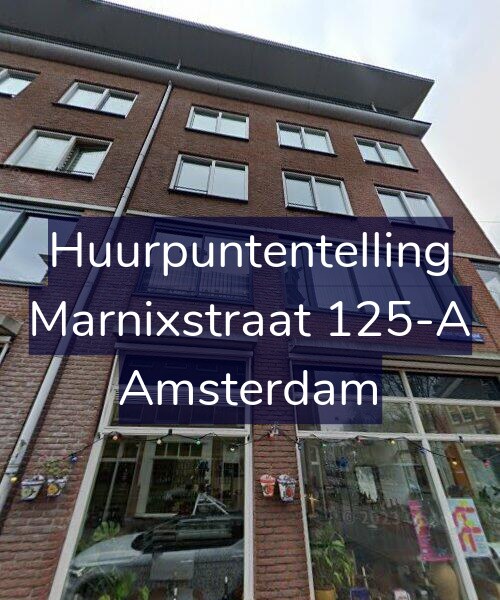 Foto gevel Huurpuntentelling voor Marnixstraat 125-A, Amsterdam