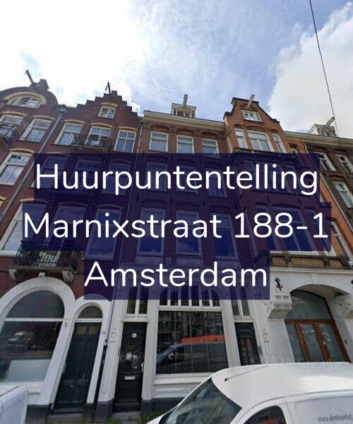 Foto gevel Huurpuntentelling voor Marnixstraat 188-1, Amsterdam