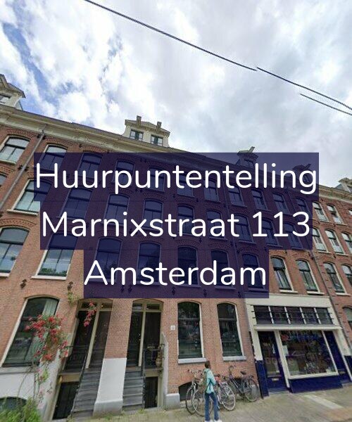 Foto gevel Huurpuntentelling voor Marnixstraat 113, Amsterdam