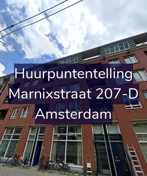 Foto gevel Huurpuntentelling voor Marnixstraat 207-D, Amsterdam