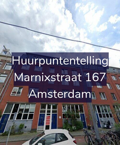 Foto gevel Huurpuntentelling voor Marnixstraat 167, Amsterdam