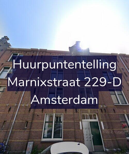Foto gevel Huurpuntentelling voor Marnixstraat 229-D, Amsterdam