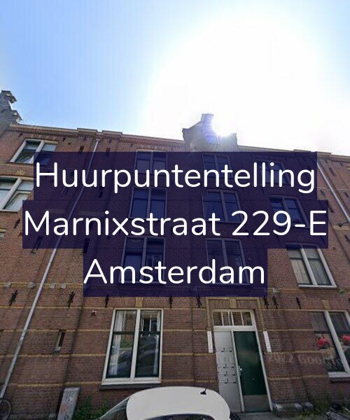 Foto gevel Huurpuntentelling voor Marnixstraat 229-E, Amsterdam