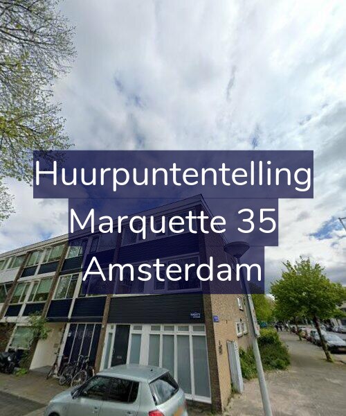Foto gevel Huurpuntentelling voor Marquette 35, Amsterdam