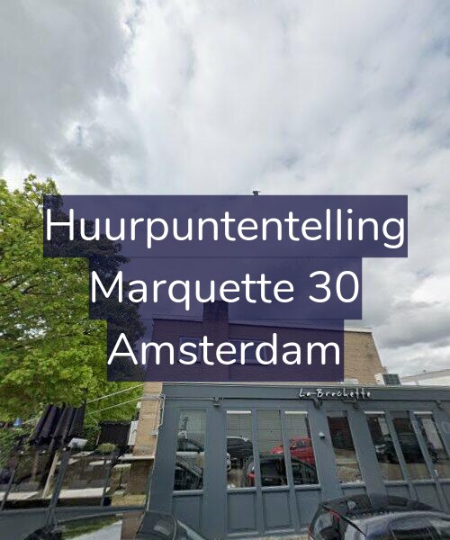 Foto gevel Huurpuntentelling voor Marquette 30, Amsterdam