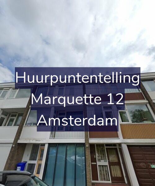 Foto gevel Huurpuntentelling voor Marquette 12, Amsterdam