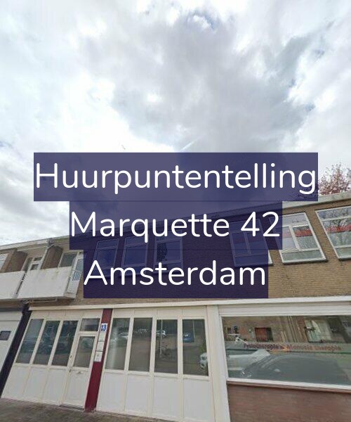 Foto gevel Huurpuntentelling voor Marquette 42, Amsterdam