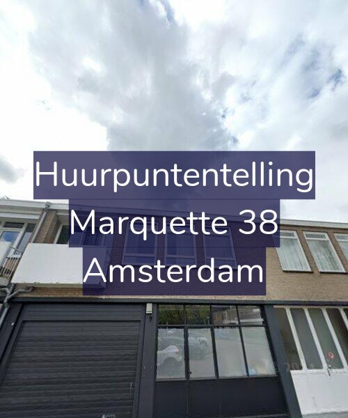 Foto gevel Huurpuntentelling voor Marquette 38, Amsterdam