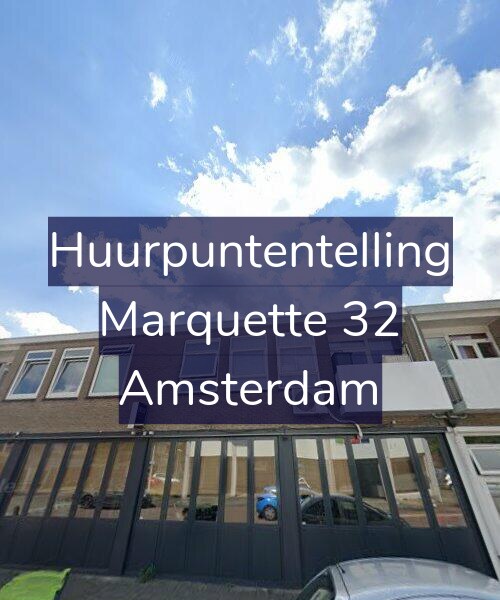 Foto gevel Huurpuntentelling voor Marquette 32, Amsterdam
