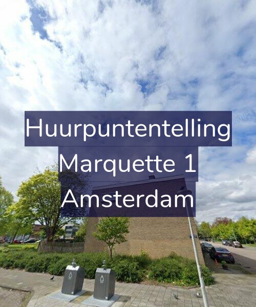 Foto gevel Huurpuntentelling voor Marquette 1, Amsterdam