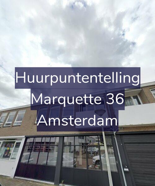 Foto gevel Huurpuntentelling voor Marquette 36, Amsterdam