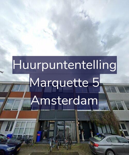 Foto gevel Huurpuntentelling voor Marquette 5, Amsterdam
