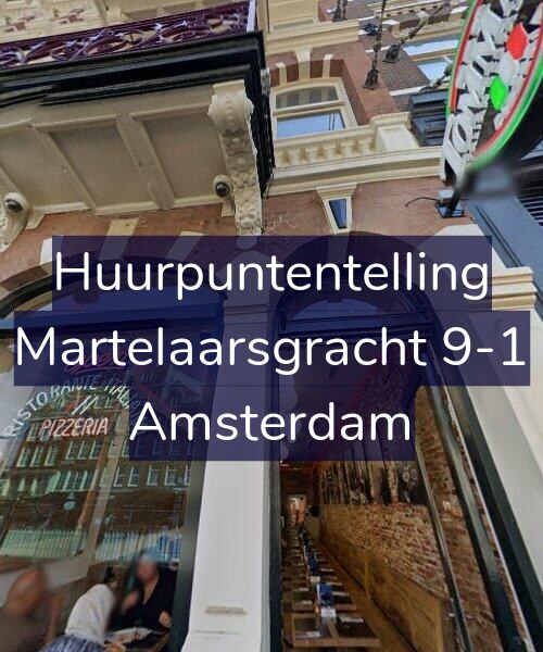 Foto gevel Huurpuntentelling voor Martelaarsgracht 9-1, Amsterdam