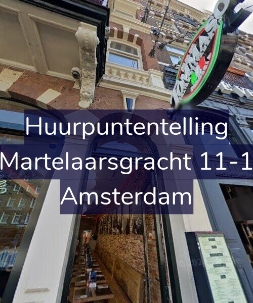 Foto gevel Huurpuntentelling voor Martelaarsgracht 11-1, Amsterdam