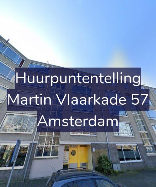 Foto gevel Huurpuntentelling voor Martin Vlaarkade 57, Amsterdam