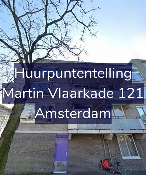 Foto gevel Huurpuntentelling voor Martin Vlaarkade 121, Amsterdam