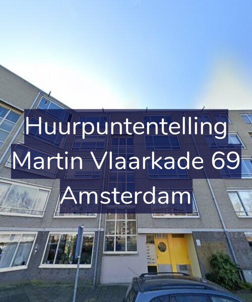 Foto gevel Huurpuntentelling voor Martin Vlaarkade 69, Amsterdam