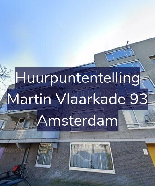 Foto gevel Huurpuntentelling voor Martin Vlaarkade 93, Amsterdam