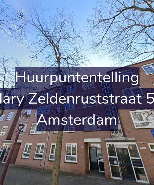 Foto gevel Huurpuntentelling voor Mary Zeldenruststraat 58, Amsterdam