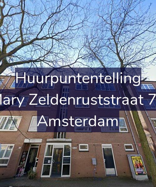 Foto gevel Huurpuntentelling voor Mary Zeldenruststraat 74, Amsterdam
