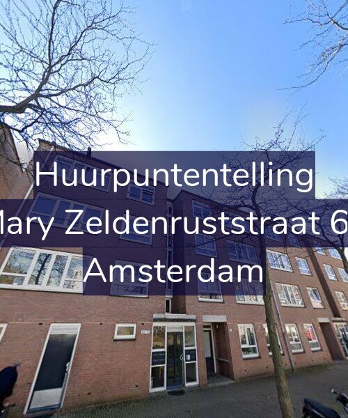 Foto gevel Huurpuntentelling voor Mary Zeldenruststraat 62, Amsterdam