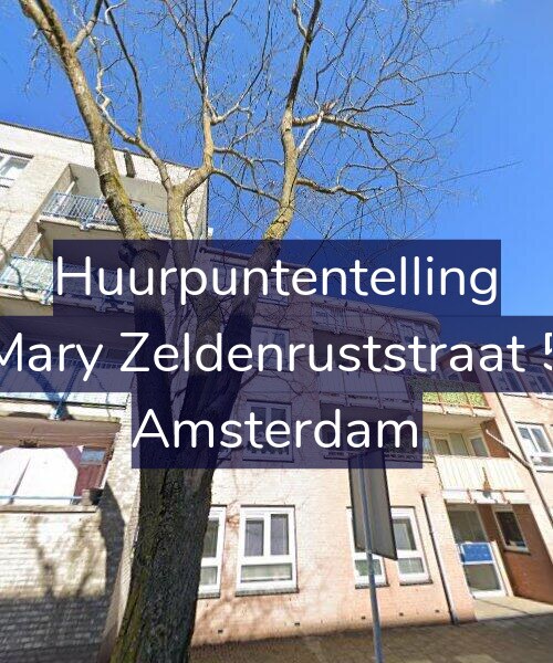 Foto gevel Huurpuntentelling voor Mary Zeldenruststraat 5, Amsterdam