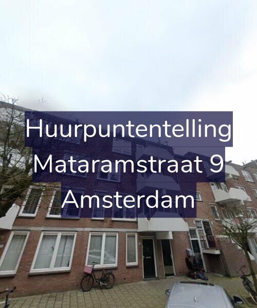 Foto gevel Huurpuntentelling voor Mataramstraat 9, Amsterdam