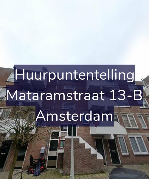 Foto gevel Huurpuntentelling voor Mataramstraat 13-B, Amsterdam