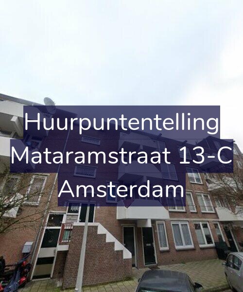 Foto gevel Huurpuntentelling voor Mataramstraat 13-C, Amsterdam