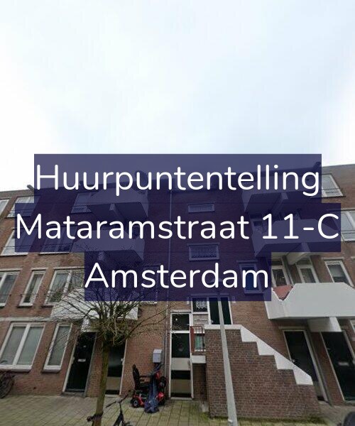 Foto gevel Huurpuntentelling voor Mataramstraat 11-C, Amsterdam