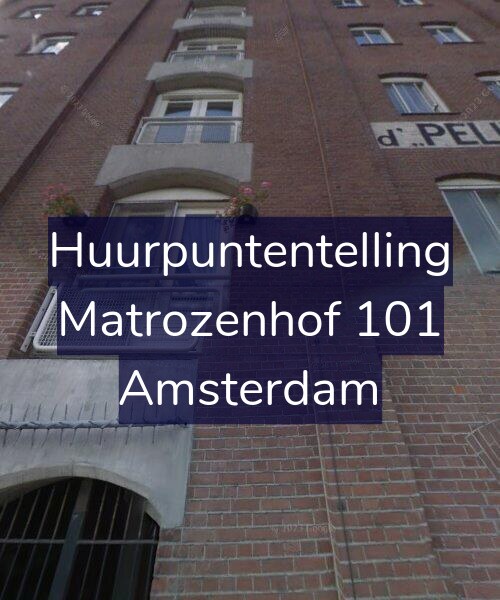 Foto gevel Huurpuntentelling voor Matrozenhof 101, Amsterdam