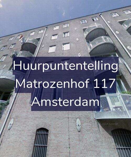 Foto gevel Huurpuntentelling voor Matrozenhof 117, Amsterdam