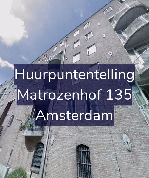 Foto gevel Huurpuntentelling voor Matrozenhof 135, Amsterdam