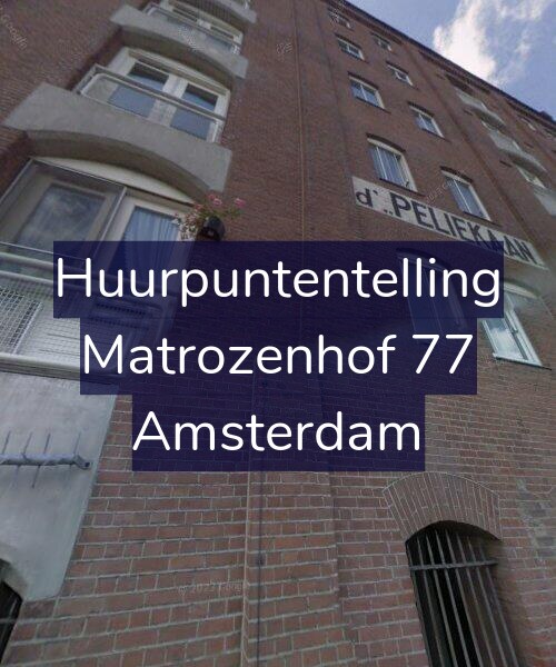Foto gevel Huurpuntentelling voor Matrozenhof 77, Amsterdam