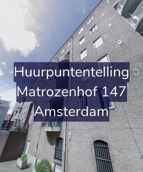 Foto gevel Huurpuntentelling voor Matrozenhof 147, Amsterdam