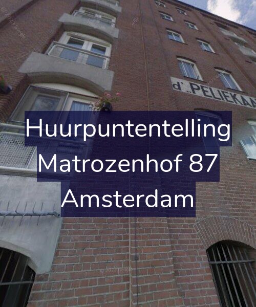 Foto gevel Huurpuntentelling voor Matrozenhof 87, Amsterdam