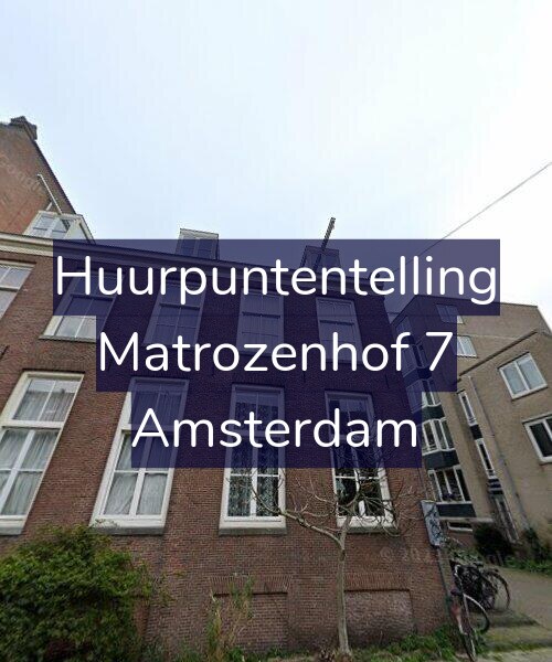 Foto gevel Huurpuntentelling voor Matrozenhof 7, Amsterdam