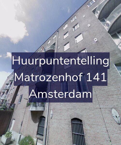 Foto gevel Huurpuntentelling voor Matrozenhof 141, Amsterdam