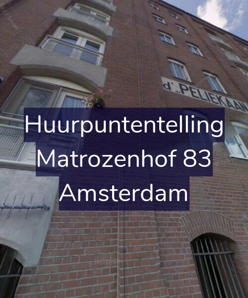 Foto gevel Huurpuntentelling voor Matrozenhof 83, Amsterdam