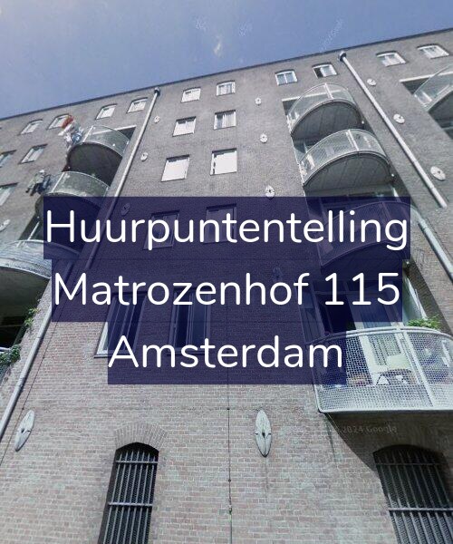 Foto gevel Huurpuntentelling voor Matrozenhof 115, Amsterdam