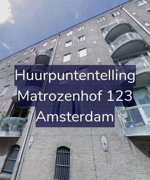 Foto gevel Huurpuntentelling voor Matrozenhof 123, Amsterdam