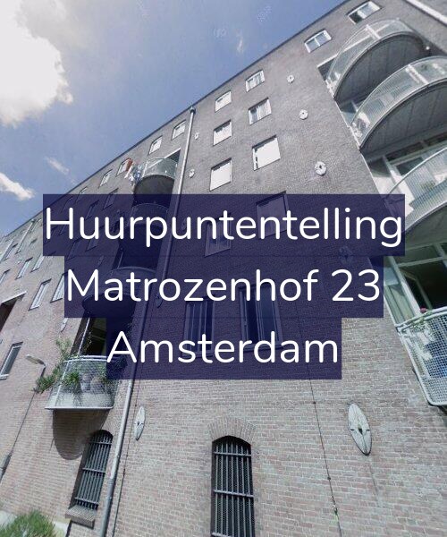 Foto gevel Huurpuntentelling voor Matrozenhof 23, Amsterdam