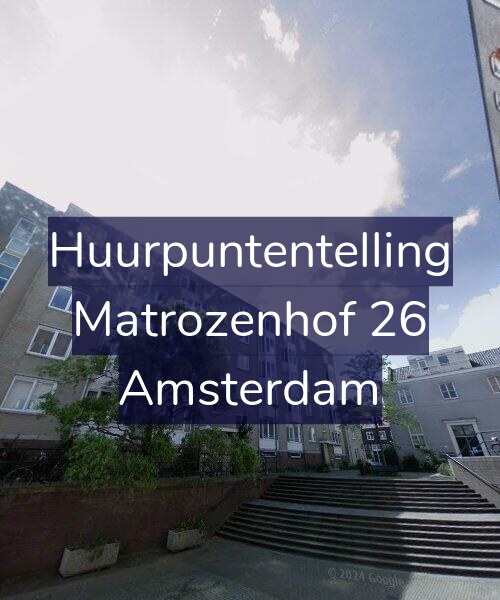 Foto gevel Huurpuntentelling voor Matrozenhof 26, Amsterdam