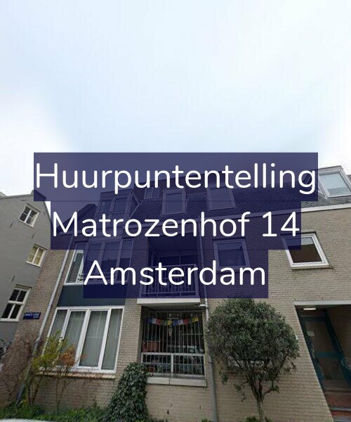 Foto gevel Huurpuntentelling voor Matrozenhof 14, Amsterdam