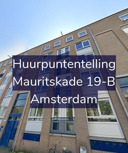 Foto gevel Huurpuntentelling voor Mauritskade 19-B, Amsterdam