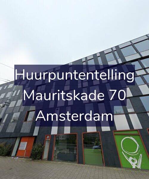 Foto gevel Huurpuntentelling voor Mauritskade 70, Amsterdam