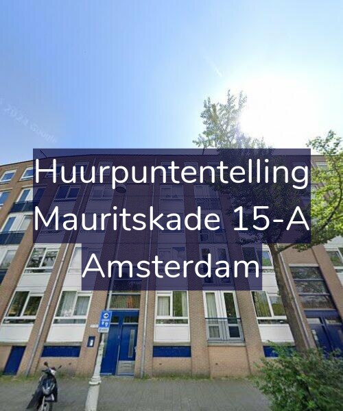 Foto gevel Huurpuntentelling voor Mauritskade 15-A, Amsterdam