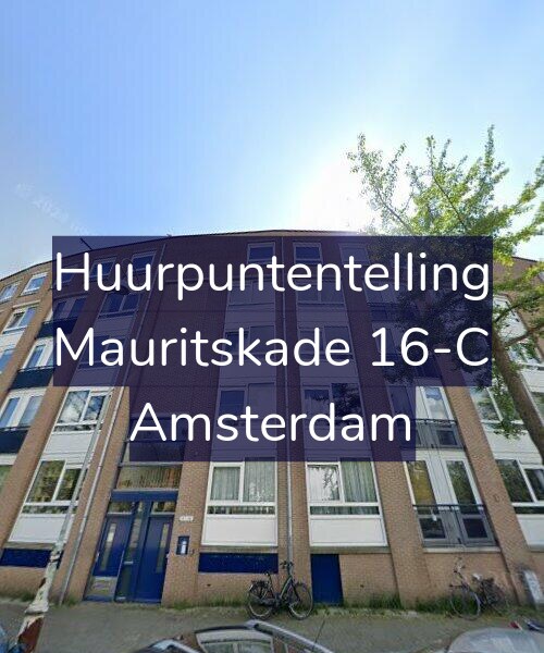 Foto gevel Huurpuntentelling voor Mauritskade 16-C, Amsterdam