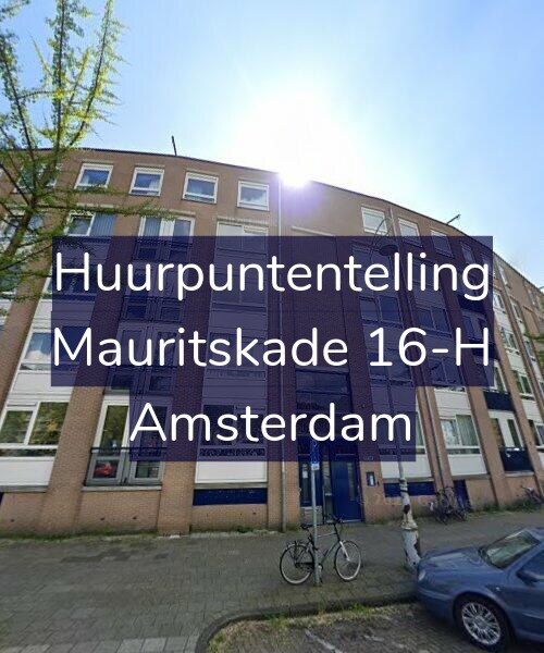 Foto gevel Huurpuntentelling voor Mauritskade 16-H, Amsterdam