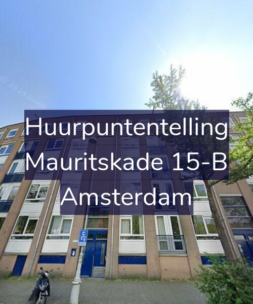 Foto gevel Huurpuntentelling voor Mauritskade 15-B, Amsterdam